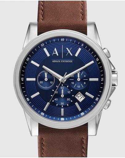 Dark Brown Chronograph Watch